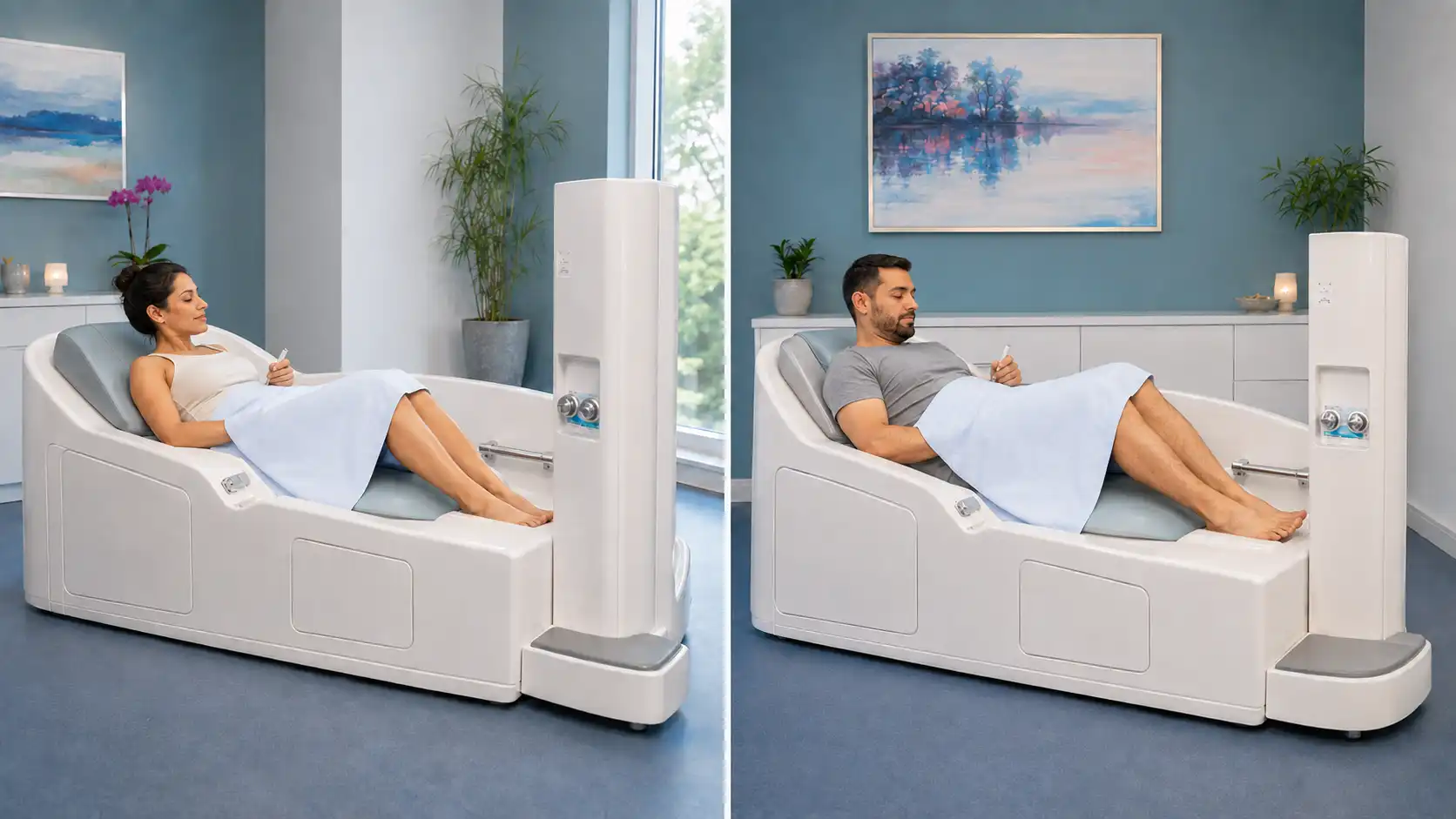 Colon Hydrotherapy: Comfortable Positioning